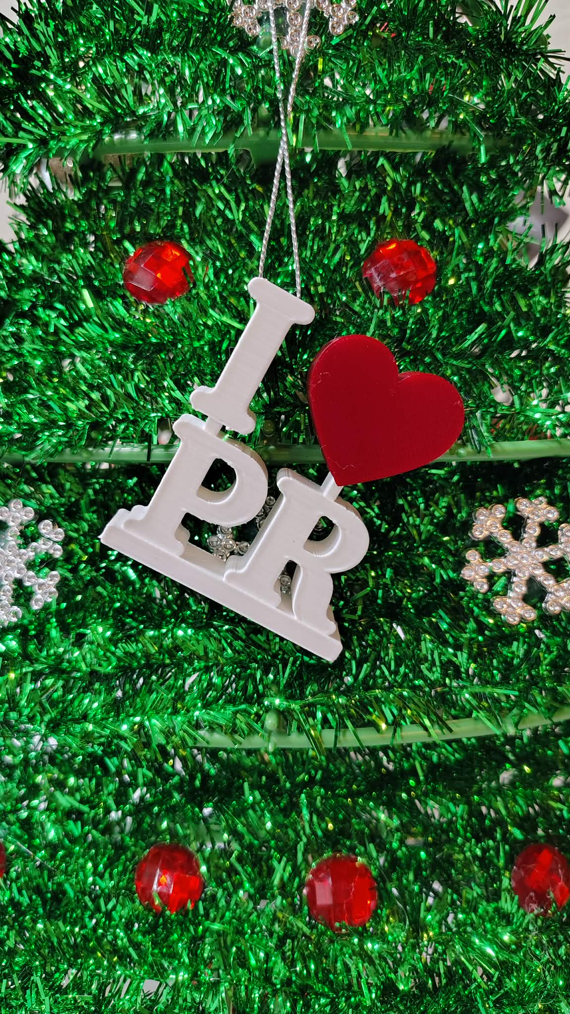 I Love PR Ornamento Navideño
