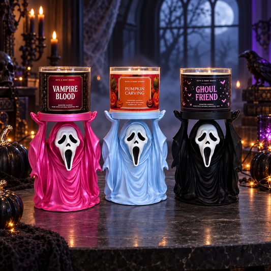 Ghostface Candle Hodler Halloween Decoration