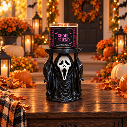 Ghostface Candle Hodler Halloween Decoration