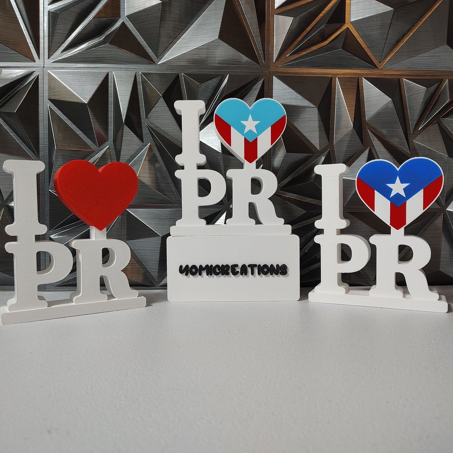 I Love PR – Island Sign | Boricua Home Decor | Office Desk Sign | Caribbean Gift