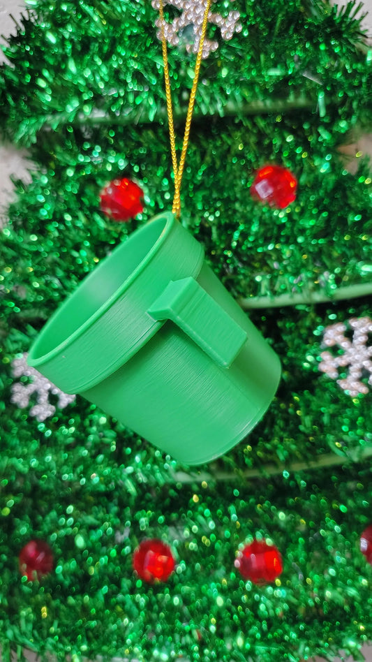 Taza de Mantequilla Mini Verde Ornamento Navideño