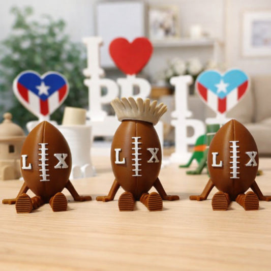 Puerto Rican Football Figurine with Pava – Limited Edition